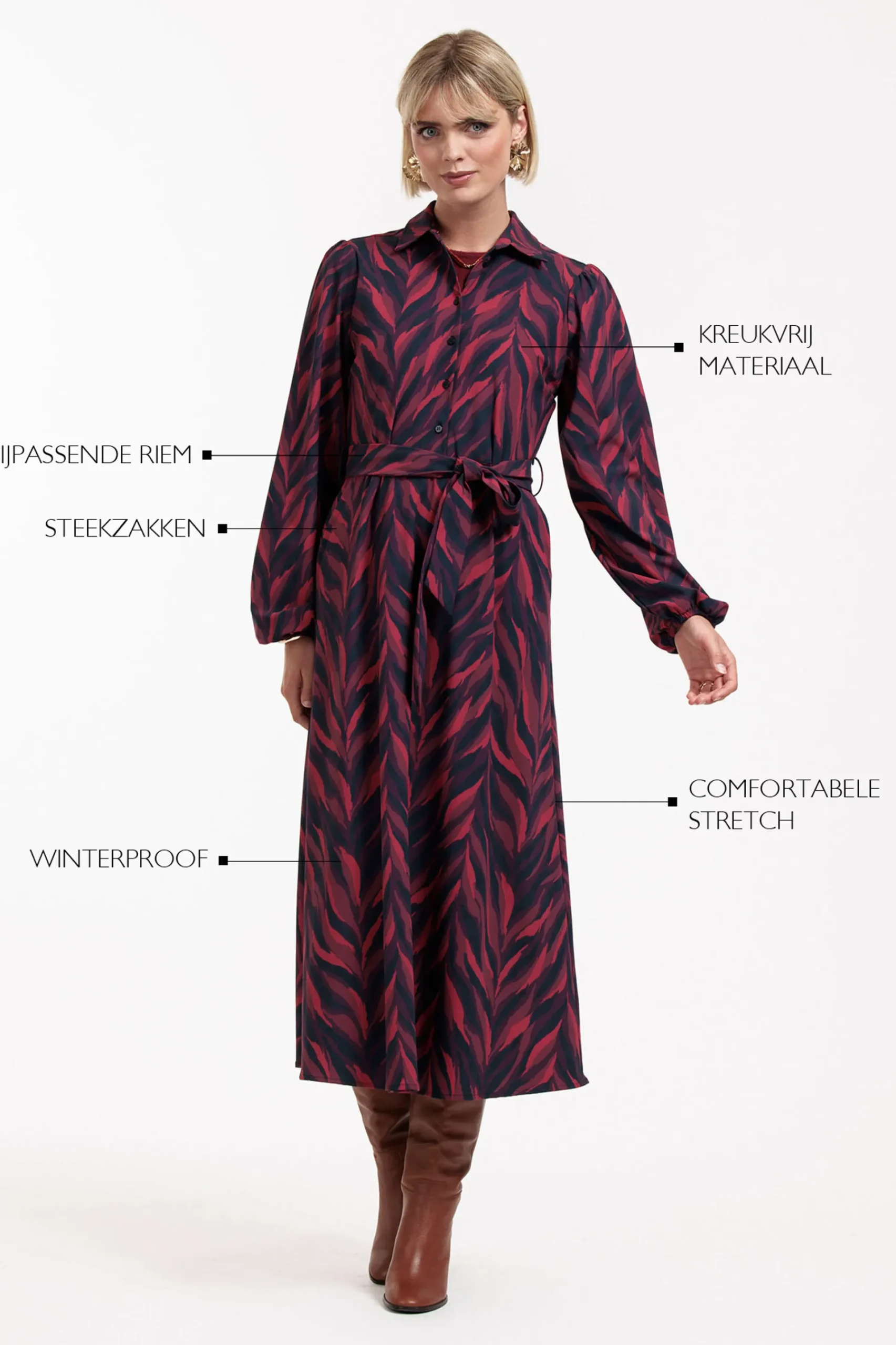 Studio Anneloes Anouk leaves dress -