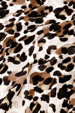 Studio Anneloes Birgit leopard crepe dress -