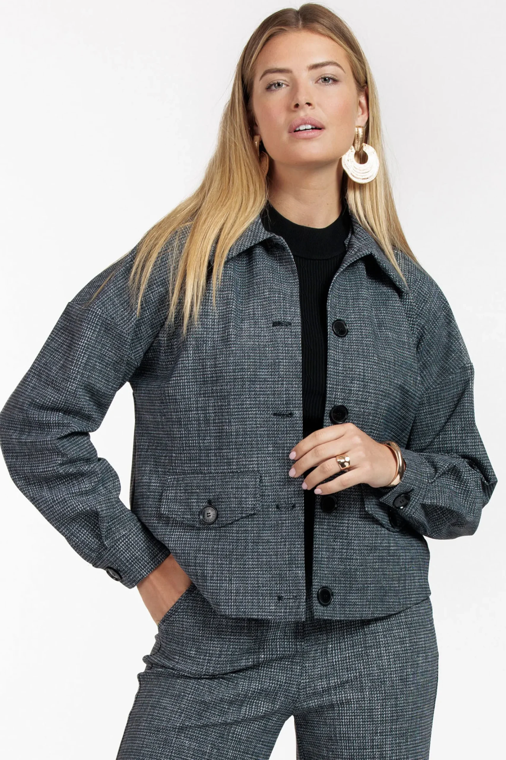 Studio Anneloes Brioni bnd tweed jacket -