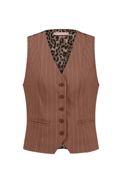 Studio Anneloes Bruno pinstripe gilet -