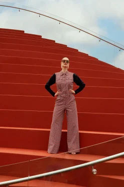 Studio Anneloes Burnice check jumpsuit -