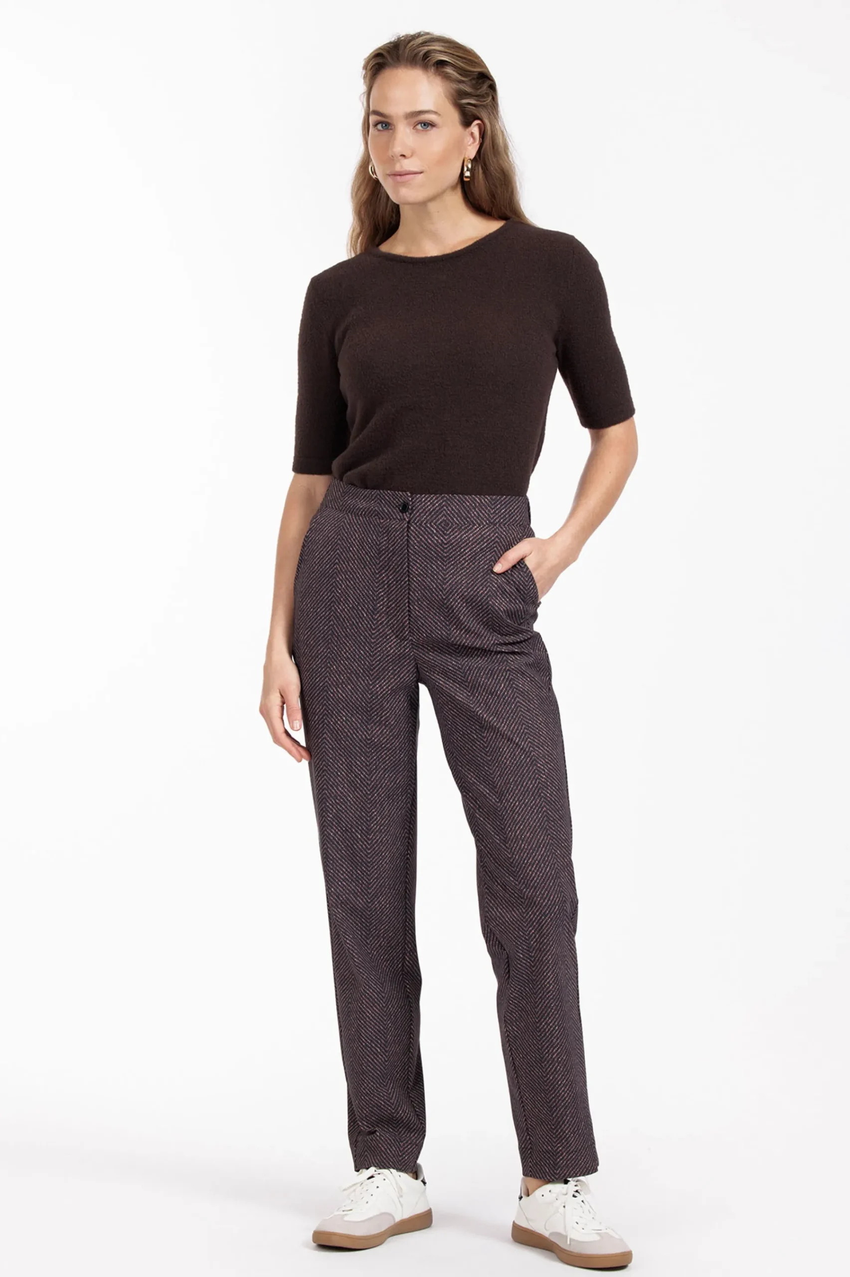 Studio Anneloes Collins herringbone trousers -