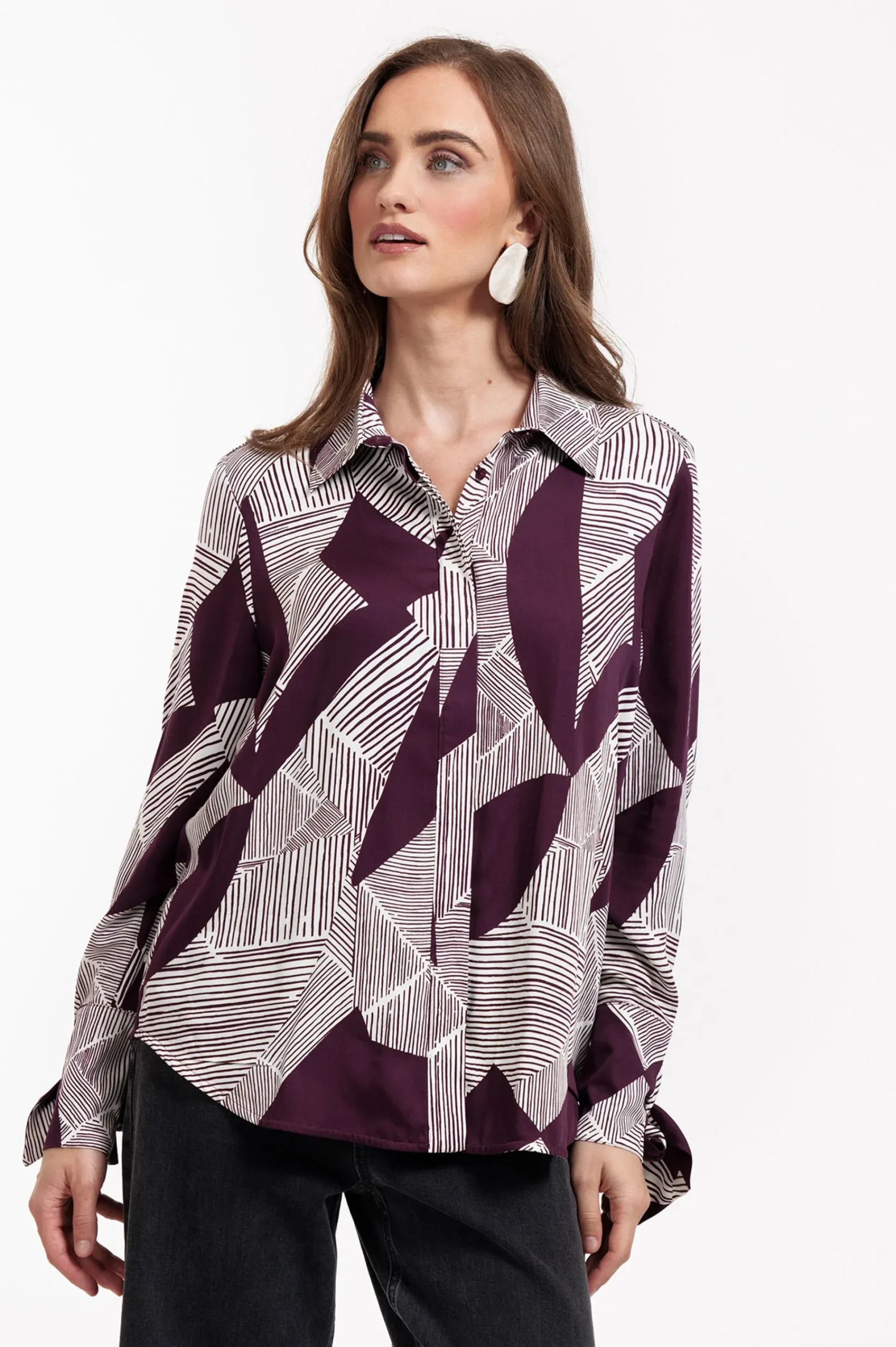 Studio Anneloes Dana flower stripe blouse -