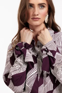 Studio Anneloes Dana flower stripe blouse -