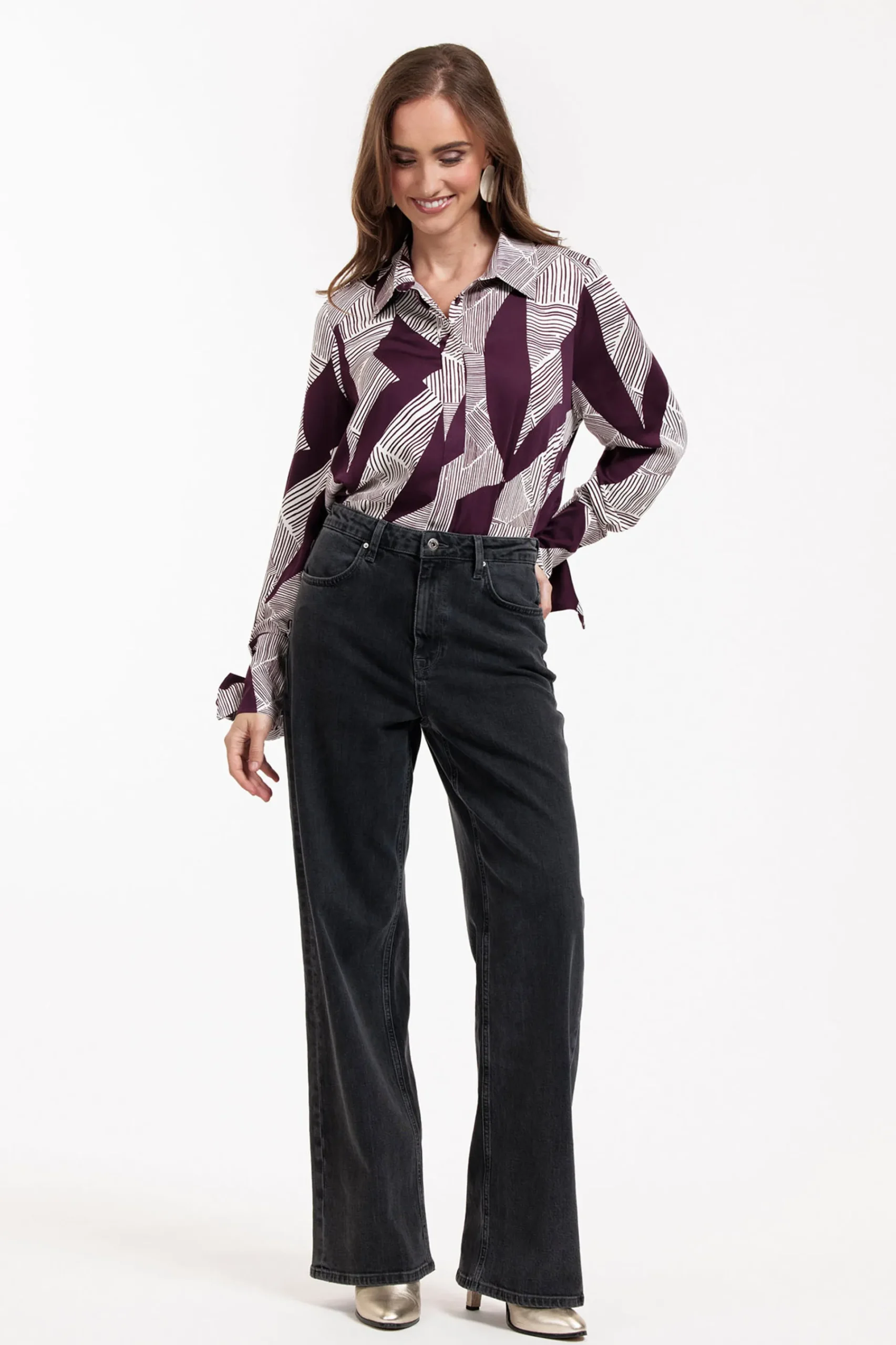 Studio Anneloes Dana flower stripe blouse -