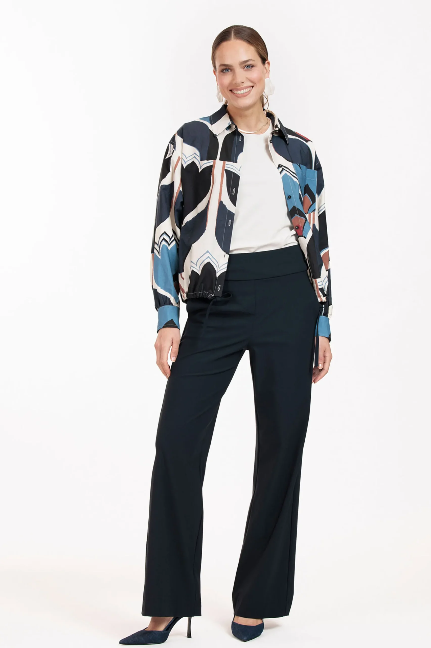 Studio Anneloes Dio tulip poplin blouse -