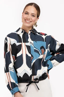 Studio Anneloes Dio tulip poplin blouse -