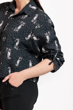 Studio Anneloes Dionne dot panther blouse -