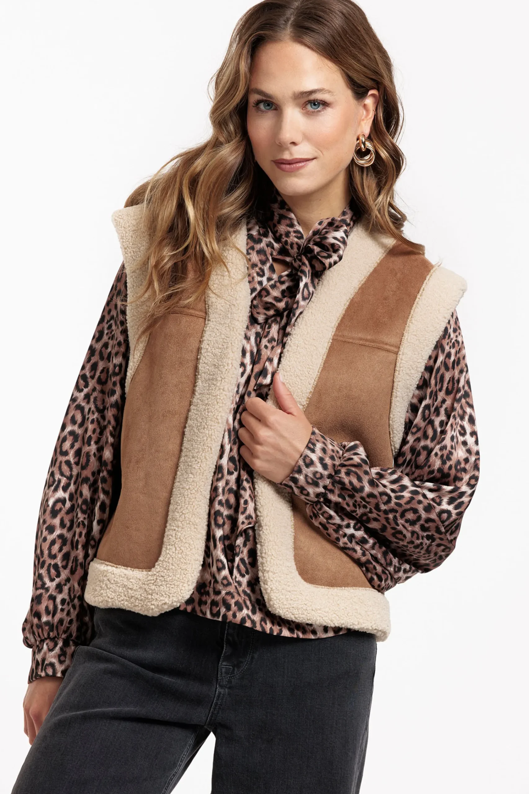 Studio Anneloes Donna lammy waistcoat -