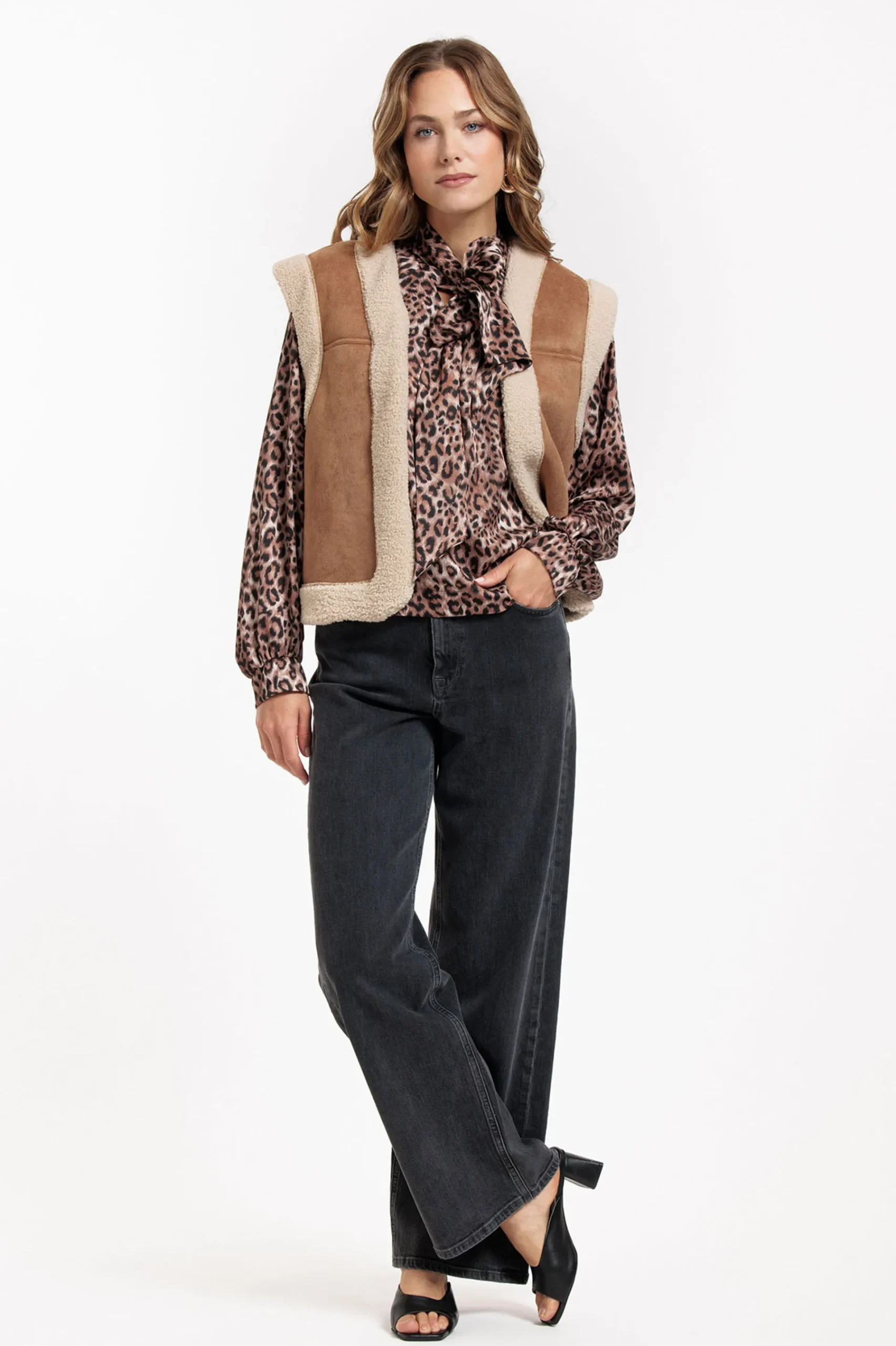 Studio Anneloes Donna lammy waistcoat -