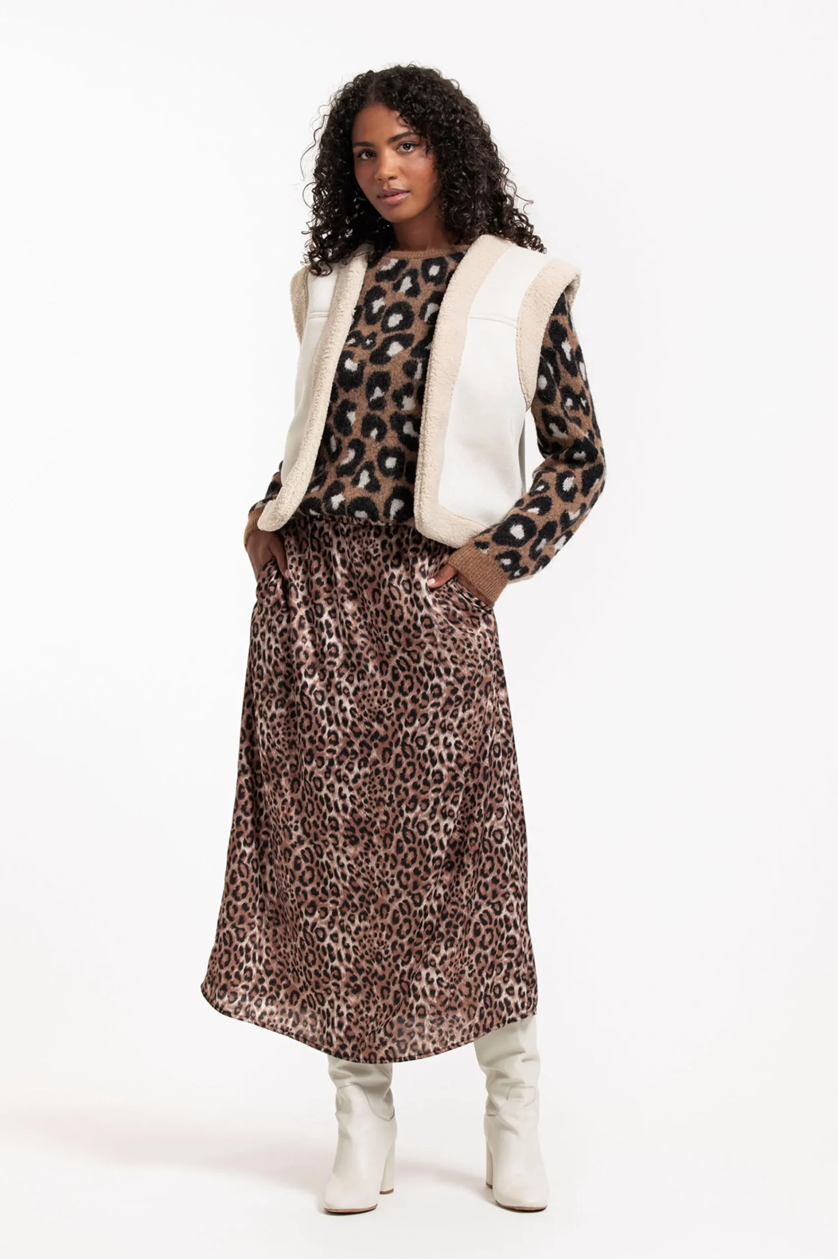Studio Anneloes Donna lammy waistcoat -