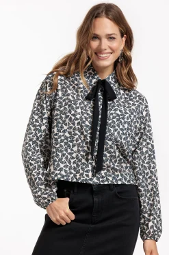 Studio Anneloes Dottie poplin triangle blouse -
