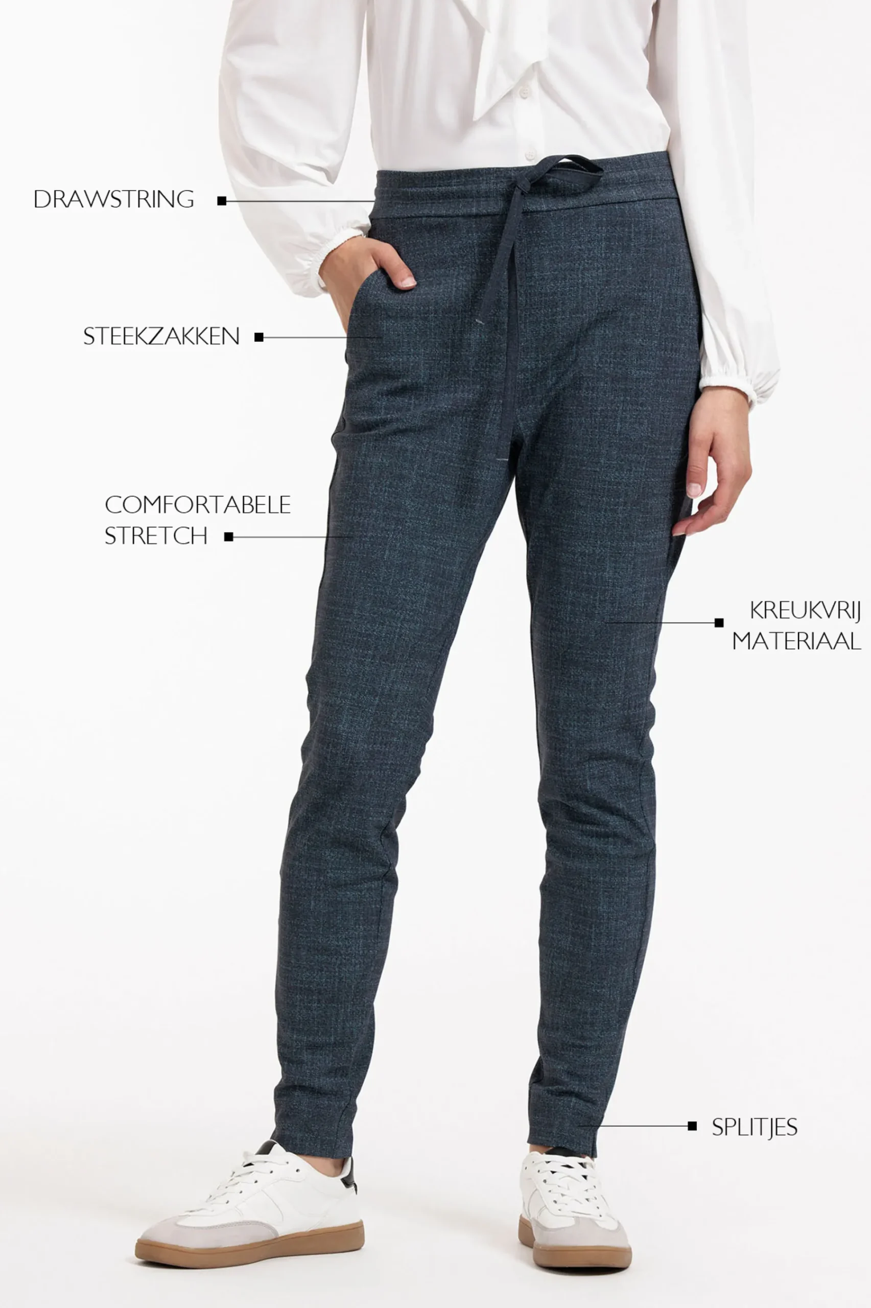Studio Anneloes Downstairs bnd dnm tweed trousers -