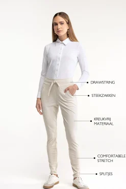 Studio Anneloes Downstairs bonded trousers -