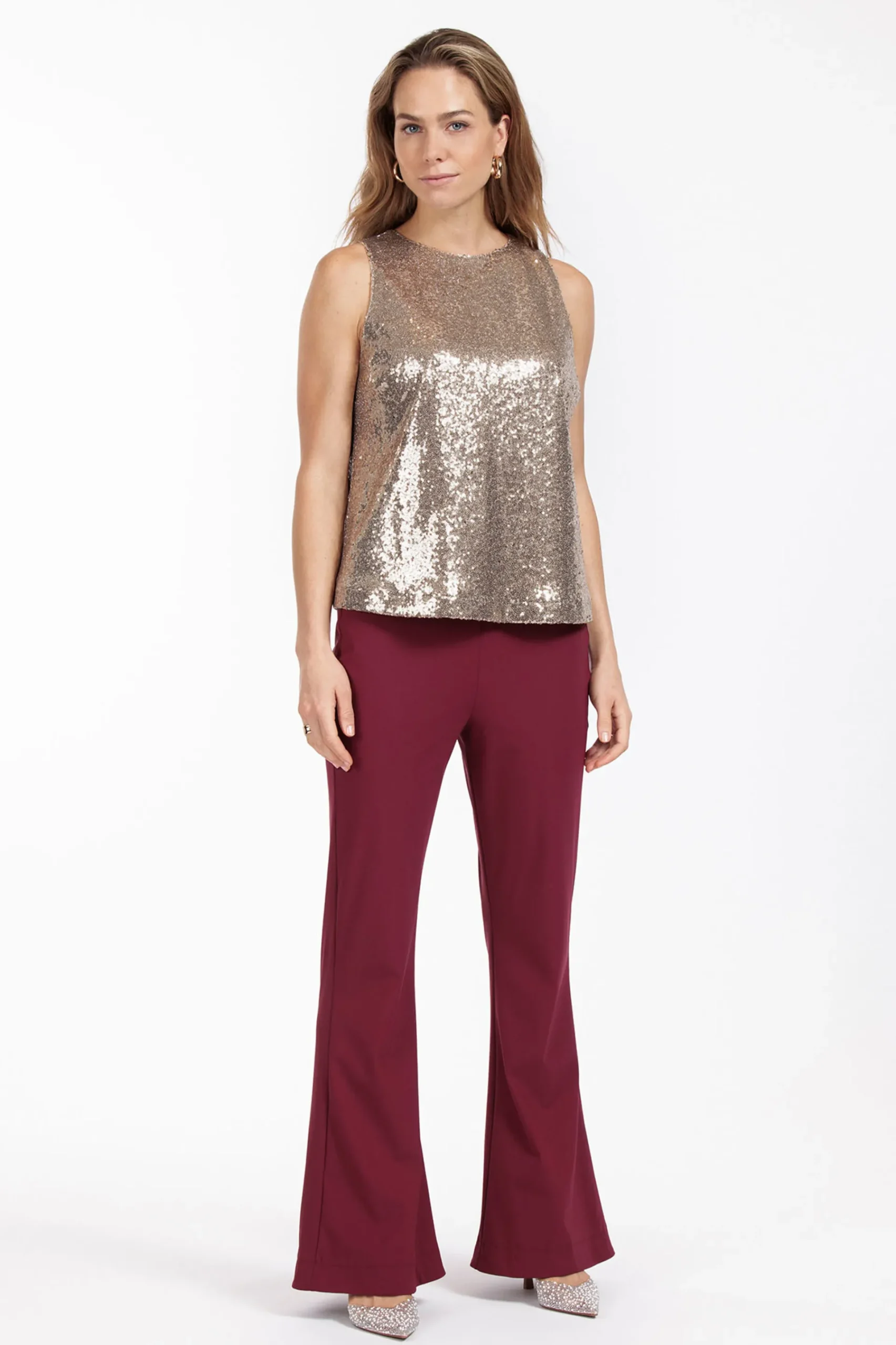 Studio Anneloes Ebony paillet top -