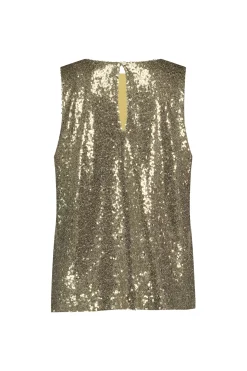 Studio Anneloes Ebony paillet top -