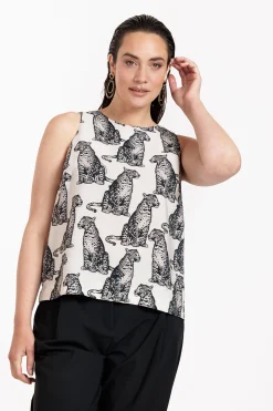 Studio Anneloes Ebony panther top -