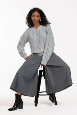 Studio Anneloes Esmeralda grey melee trousers -