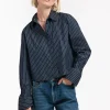 Studio Anneloes Fildeli poplin stripe blouse -