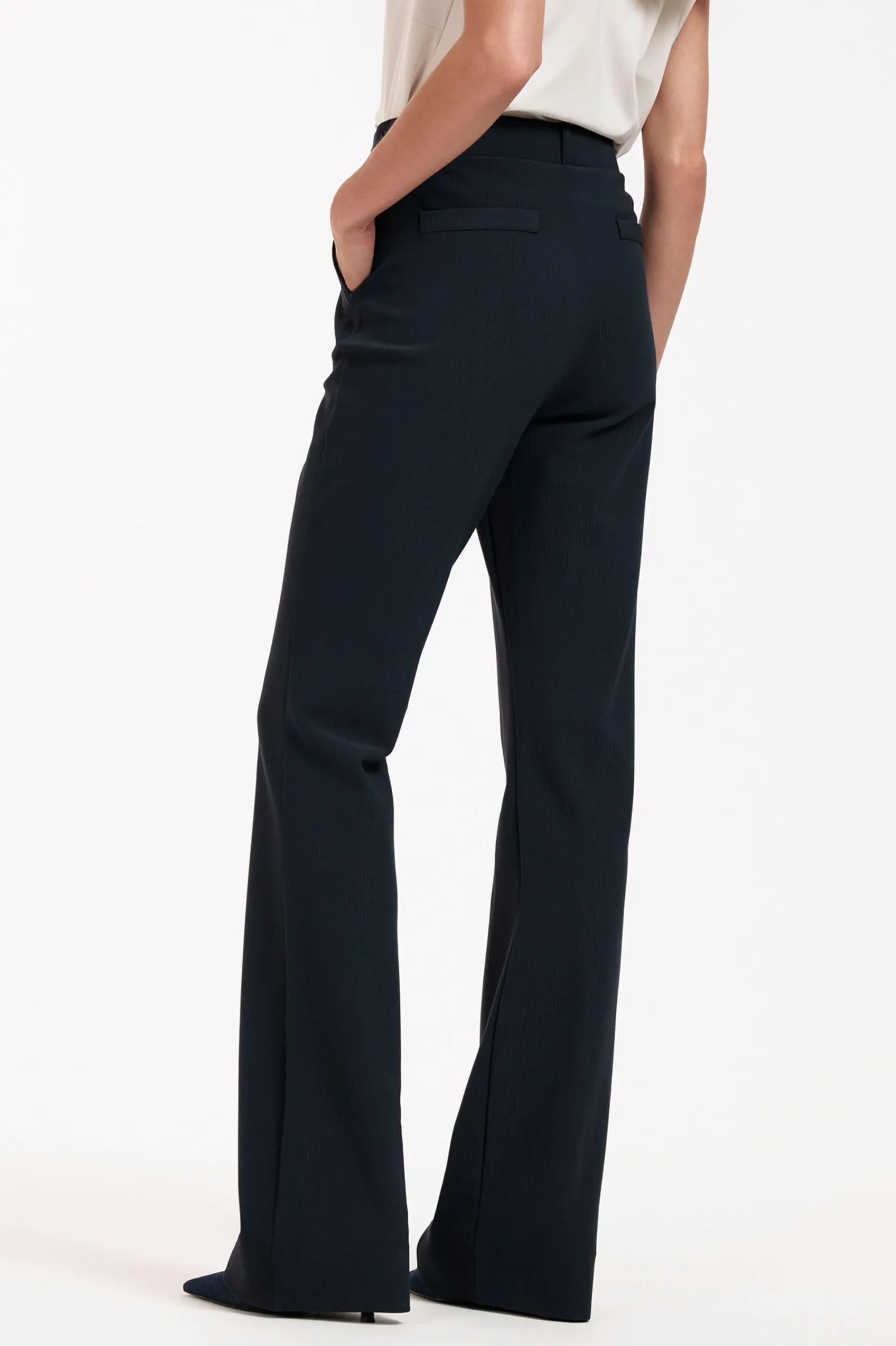 Studio Anneloes Flair LONG bonded rib trousers -