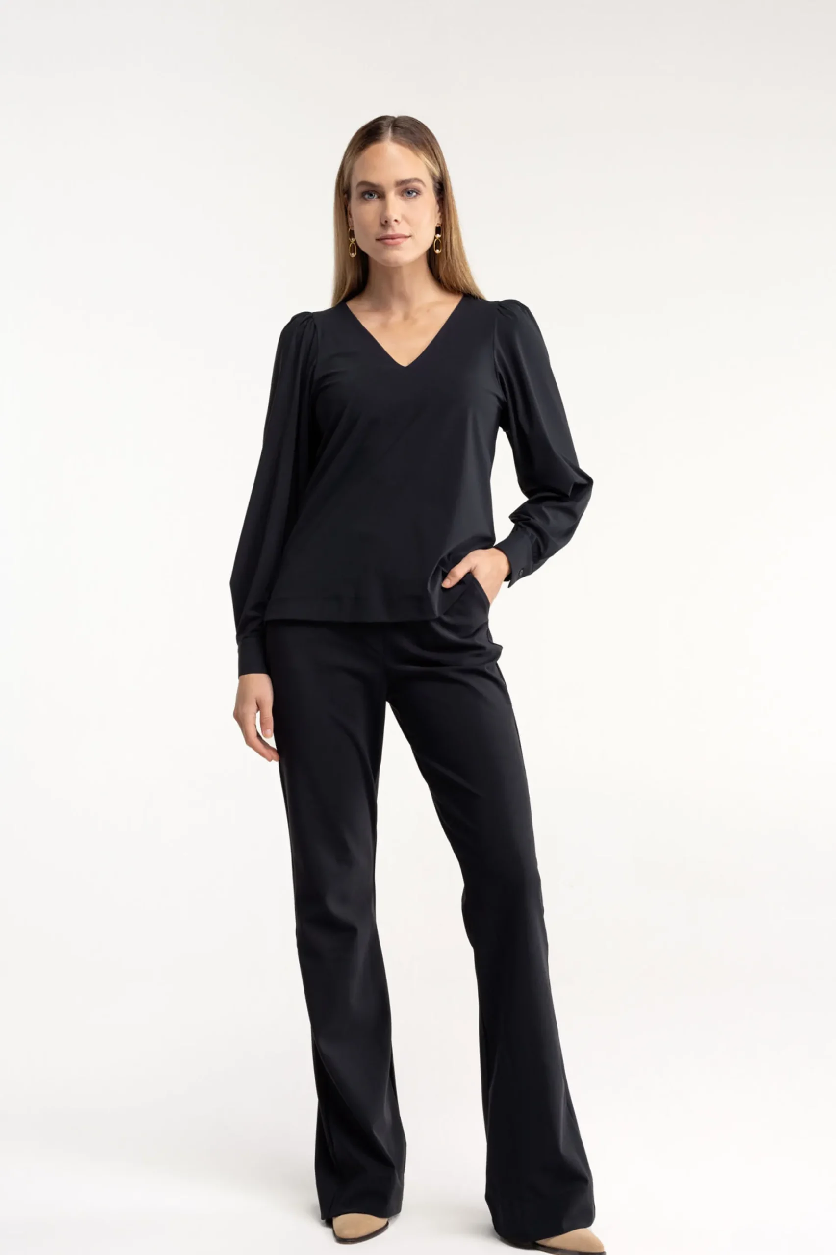 Studio Anneloes Flair LONG bonded trousers -