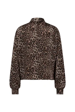 Studio Anneloes Frances satin animal blouse -