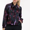 Studio Anneloes Frances satin leopard blouse -