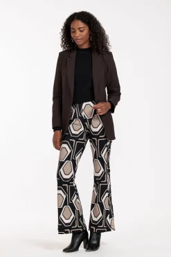 Studio Anneloes Ginger graphic flair trousers -