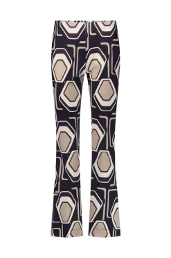 Studio Anneloes Ginger graphic flair trousers -