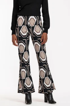 Studio Anneloes Ginger graphic flair trousers -