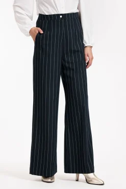 Studio Anneloes Holly gold pinstripe trousers -