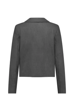 Studio Anneloes Idani grey melee blazer -