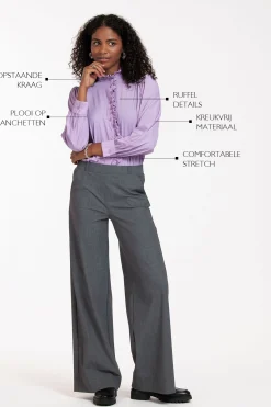 Studio Anneloes Idetta ruffle blouse -