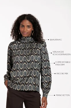 Studio Anneloes Inzie graphic blouse -