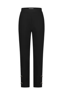 Studio Anneloes Ivory button trousers -