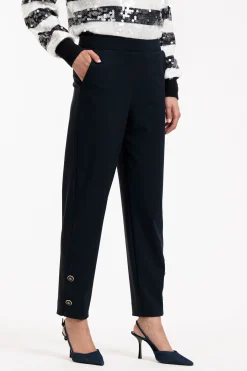 Studio Anneloes Ivory button trousers -