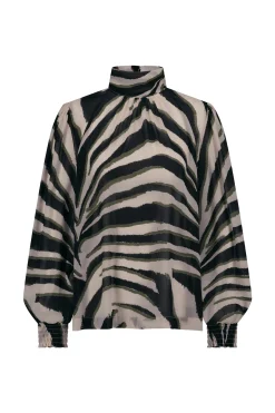 Studio Anneloes Izza zebra crepe top -