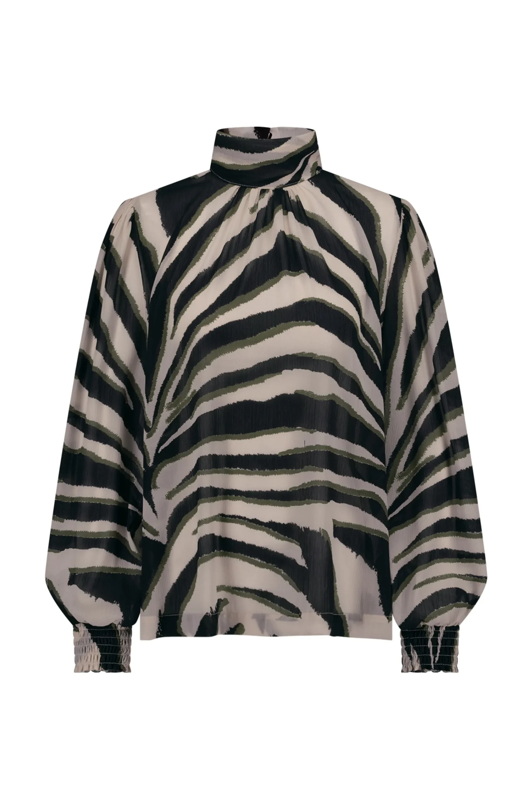 Studio Anneloes Izza zebra crepe top -