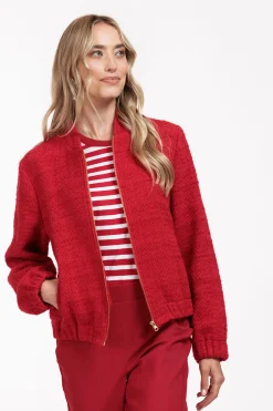 Studio Anneloes Jax tweed bomber jacket -