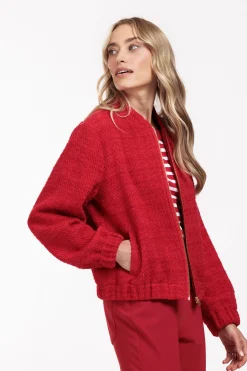Studio Anneloes Jax tweed bomber jacket -