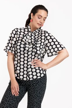 Studio Anneloes Jean big dot blouse -