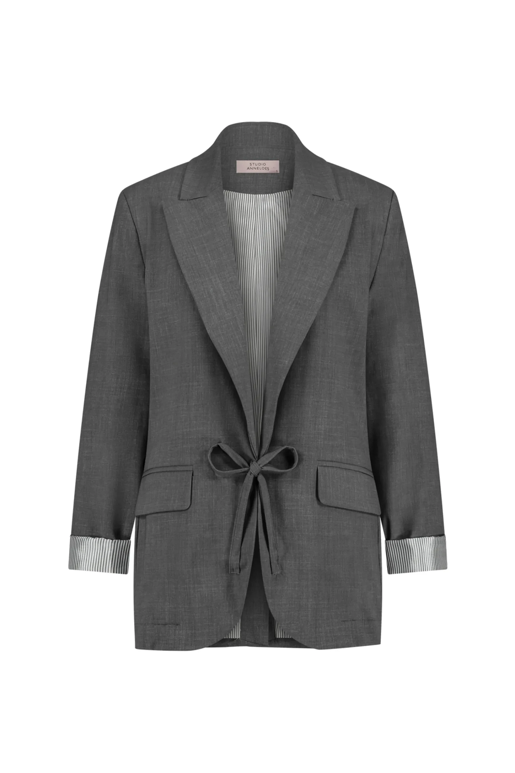 Studio Anneloes Jeni grey melee blazer -
