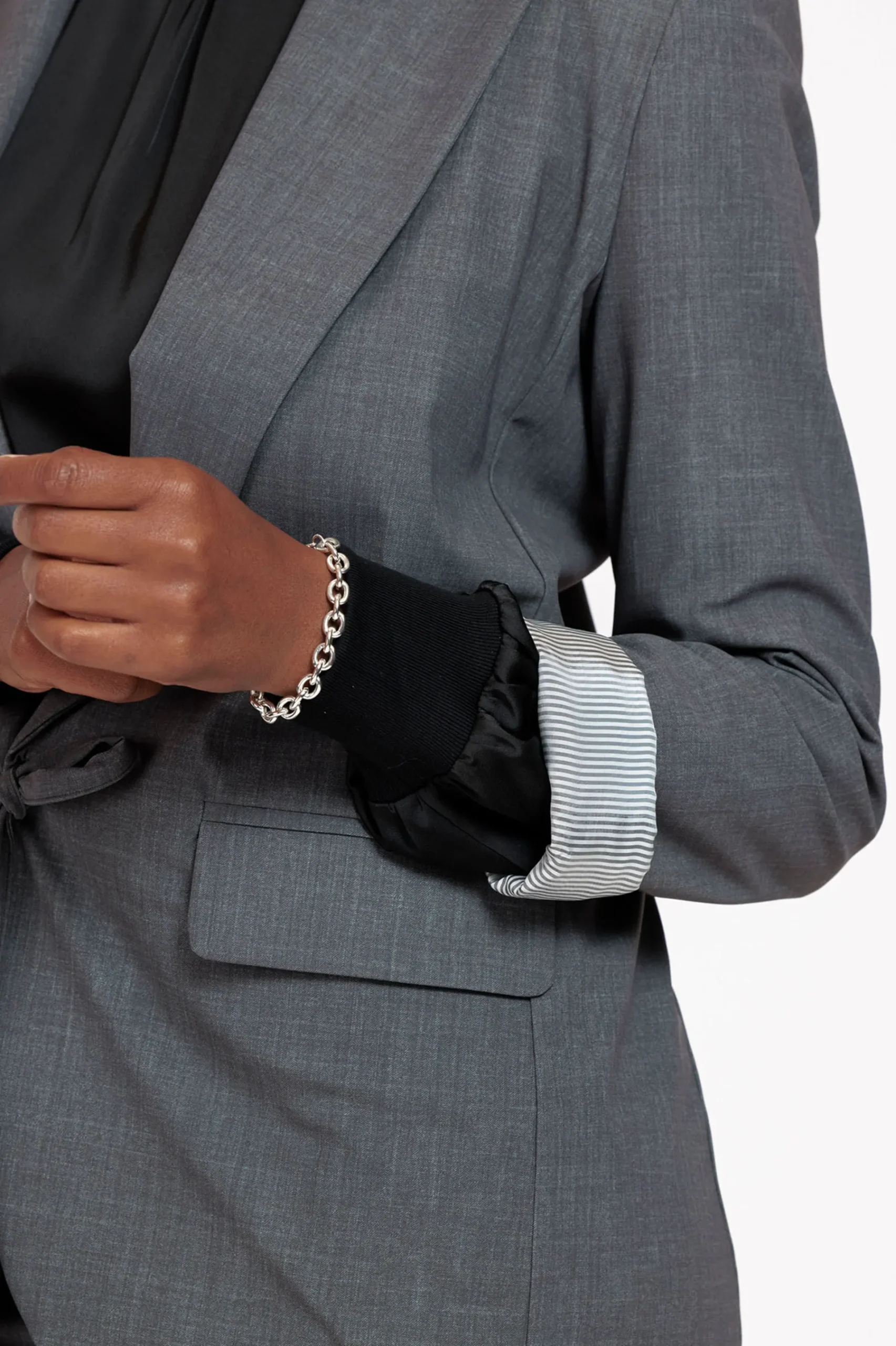 Studio Anneloes Jeni grey melee blazer -
