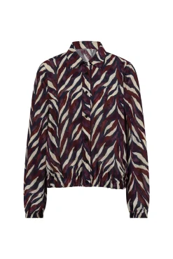 Studio Anneloes Jonny leaves crepe blouse -
