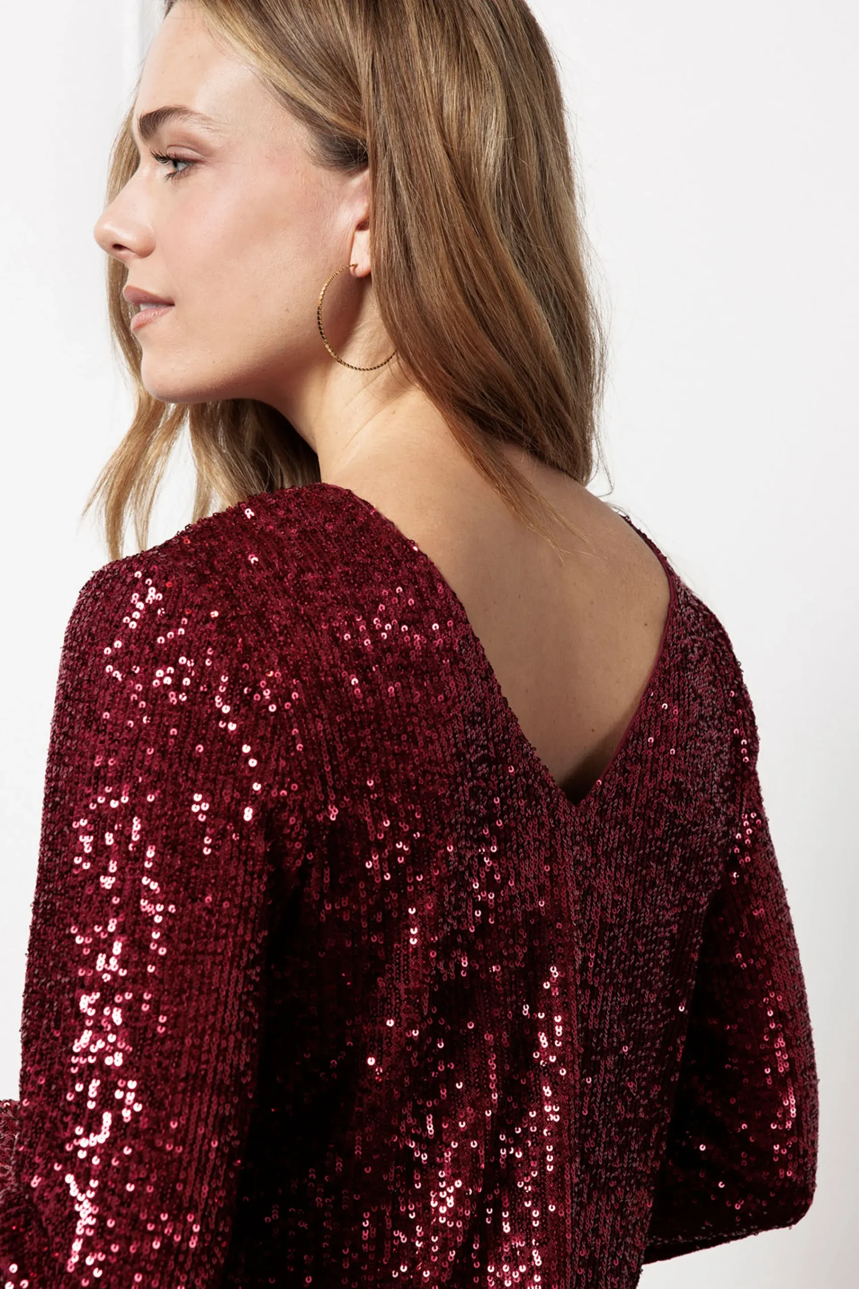 Studio Anneloes Julia 2way sequins top -