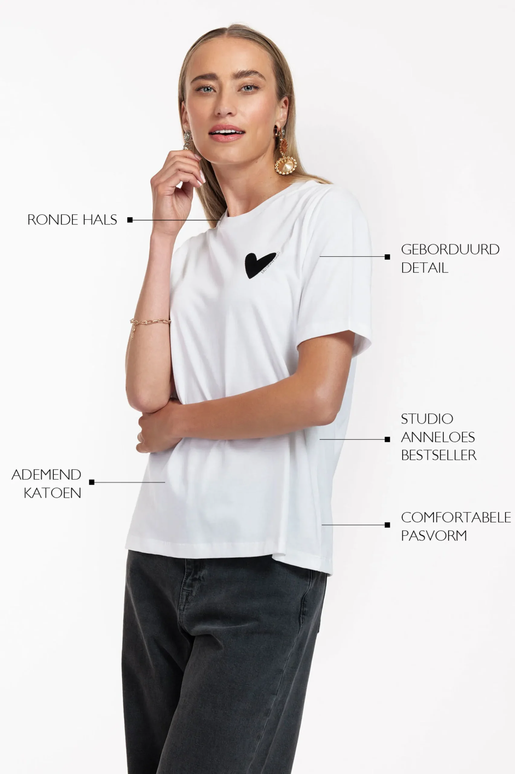 Studio Anneloes Klaasje hearts tshirt -