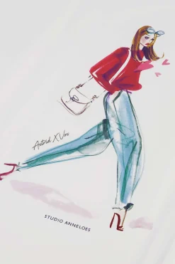 Studio Anneloes Klaasje print tshirt -