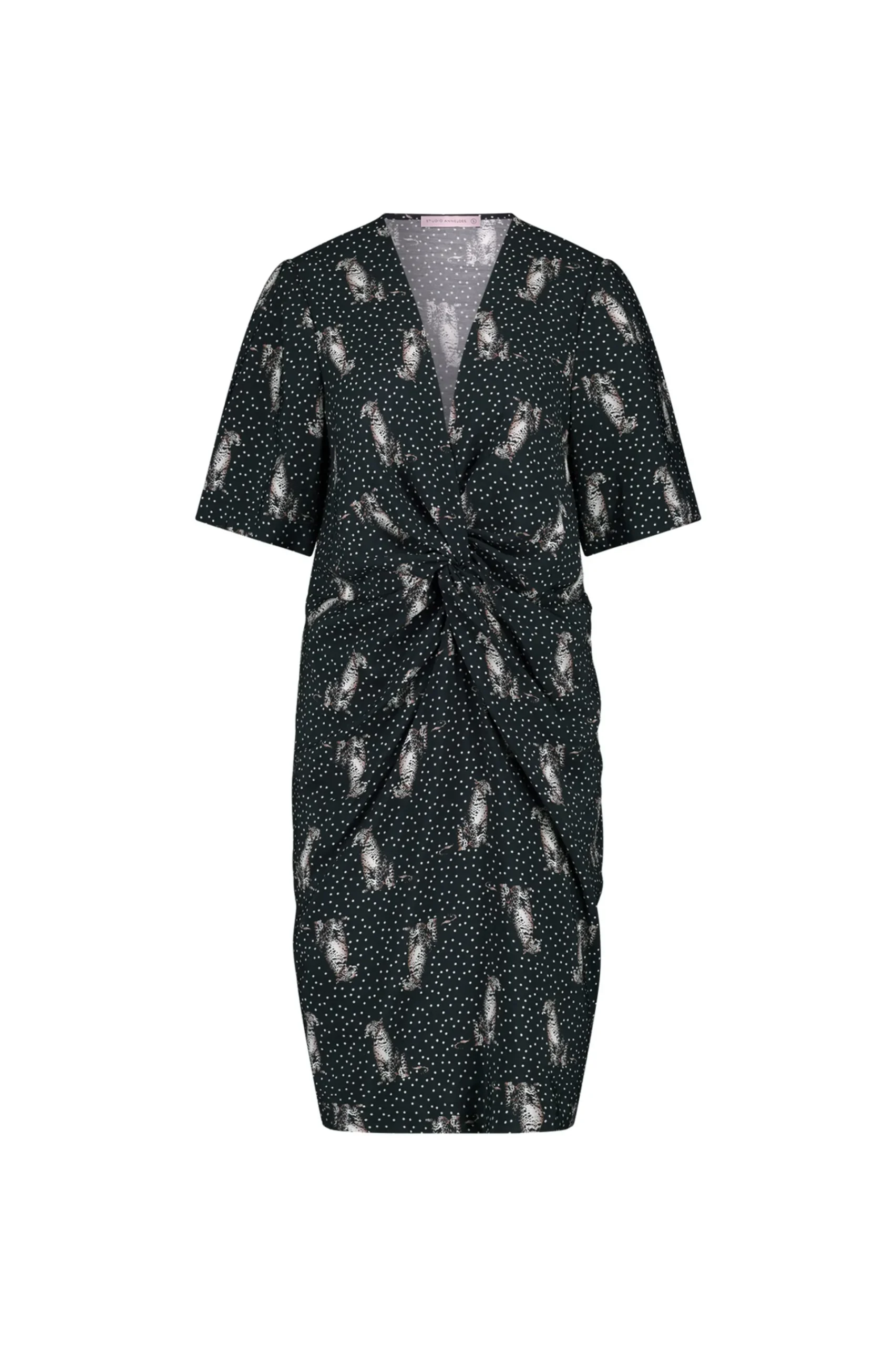Studio Anneloes Lara dot panther dress -