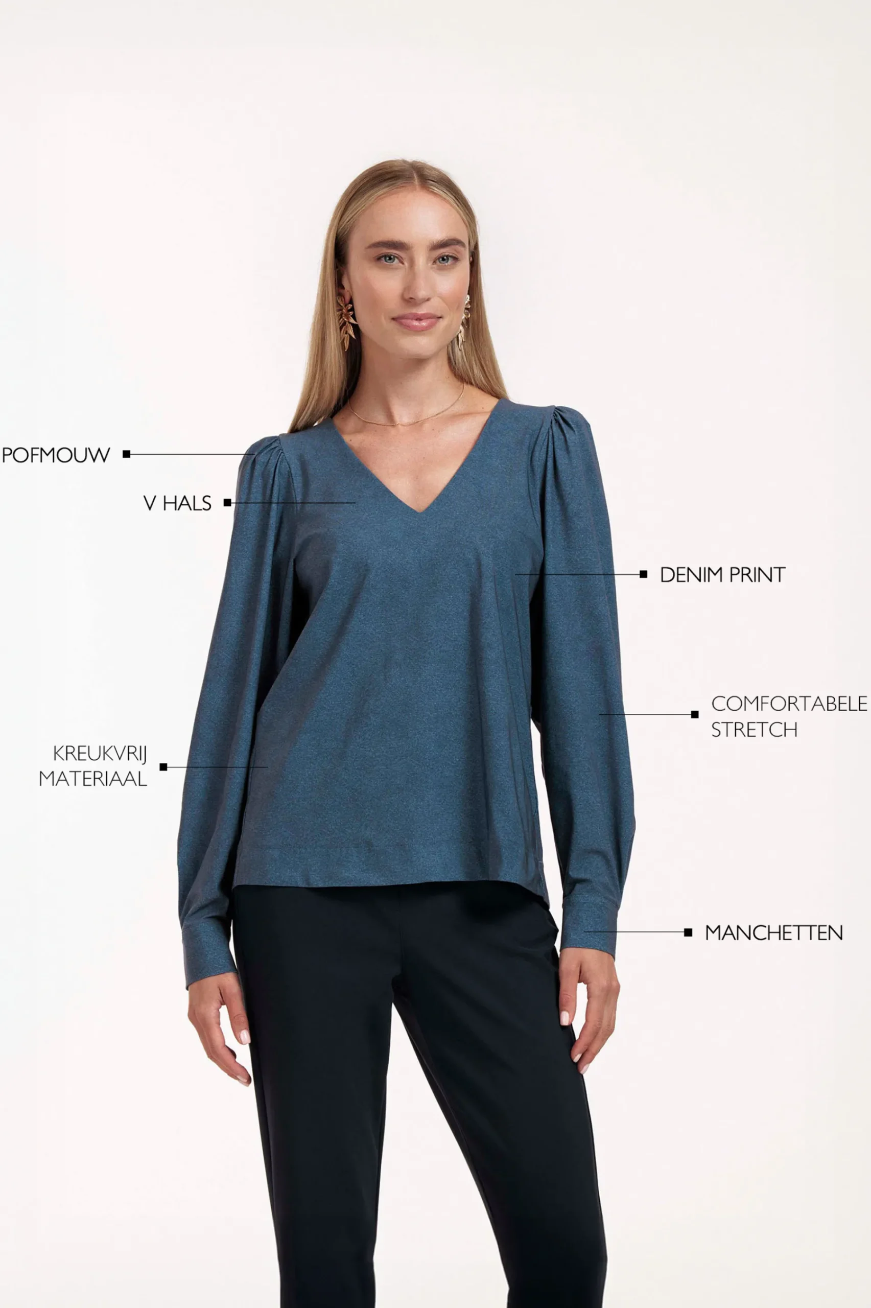 Studio Anneloes Les denim top -