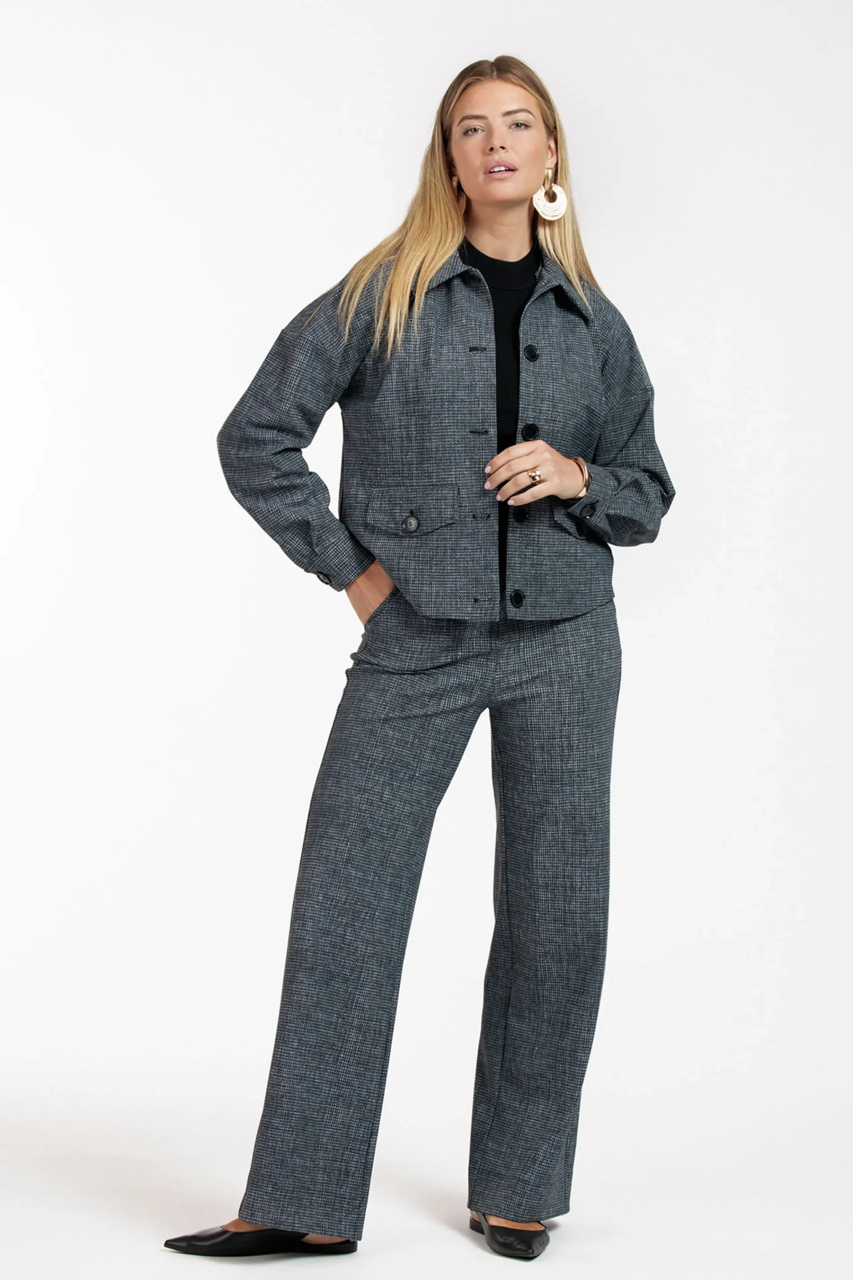 Studio Anneloes Lexie bnd tweed trousers -